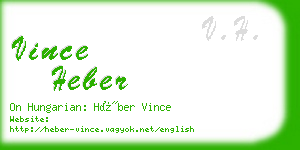vince heber business card
